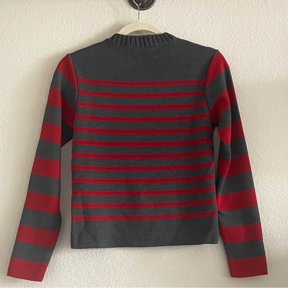Armor Lux Striped Fisherman Jumper – Gray & Red – Size 1 (XS/S) - Picture 2 of 3